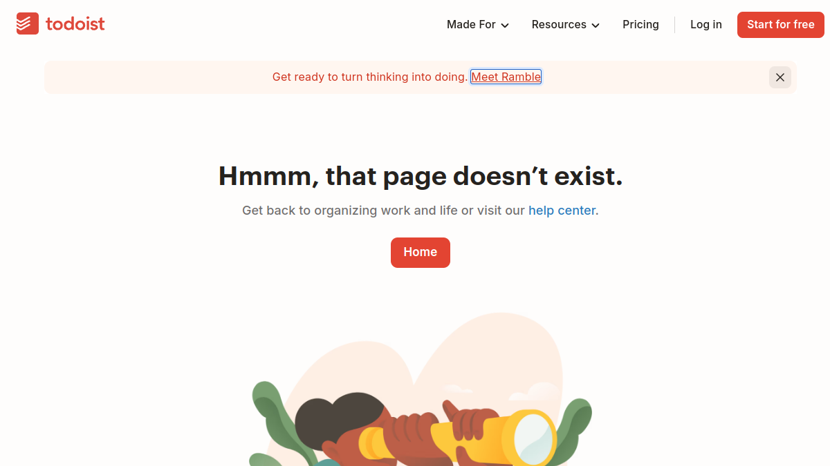 Todoist Assist ana sayfa görünümü