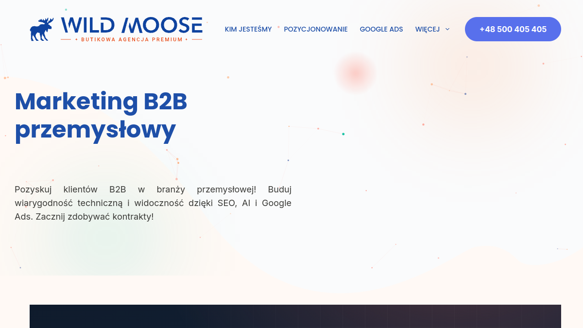 Wild Moose – marketing B2B przemysłowy