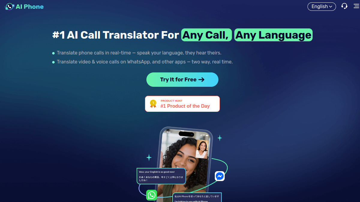 AI Phone ana sayfa görünümü