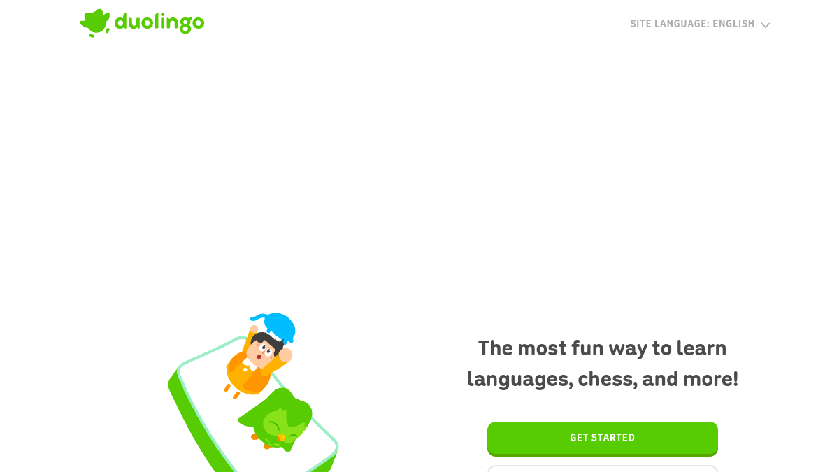 Duolingo Max ana sayfa görünümü
