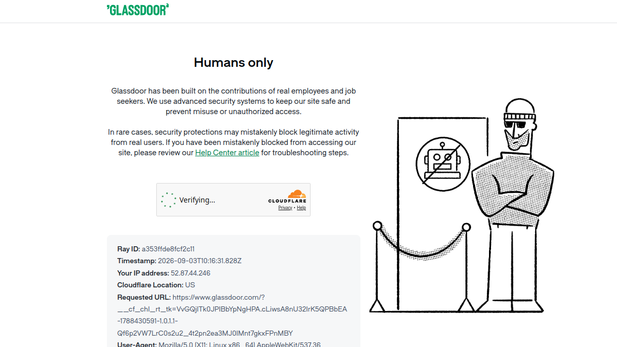 Glassdoor AI ana sayfa görünümü