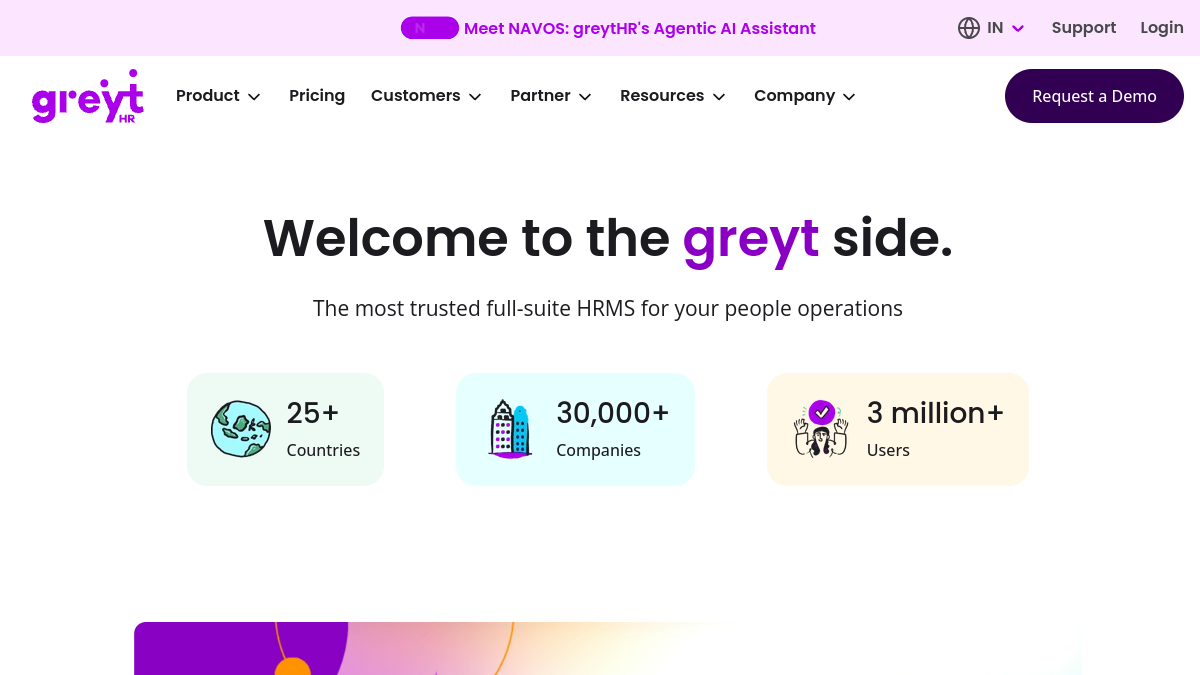 GreytHR homepage screenshot