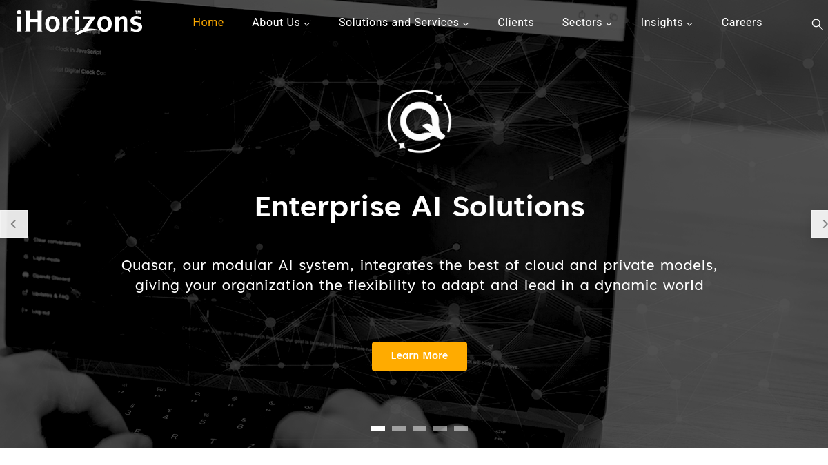 Placeholder for an iHorizons platform screenshot