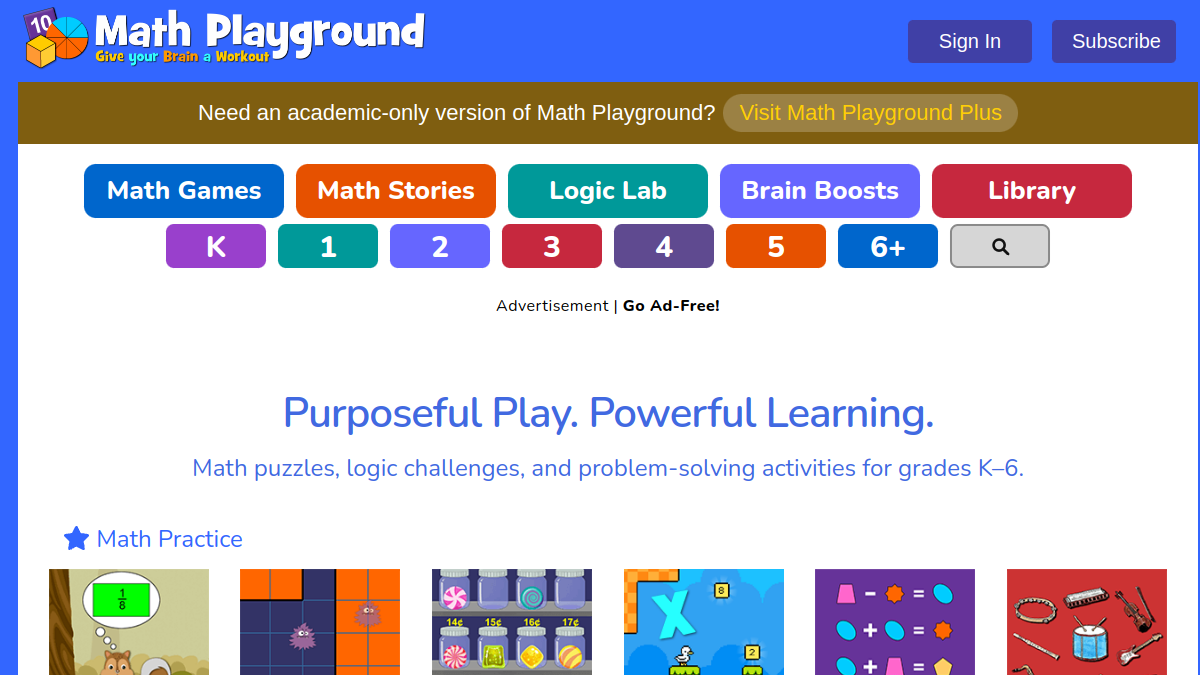 Math Playground preview