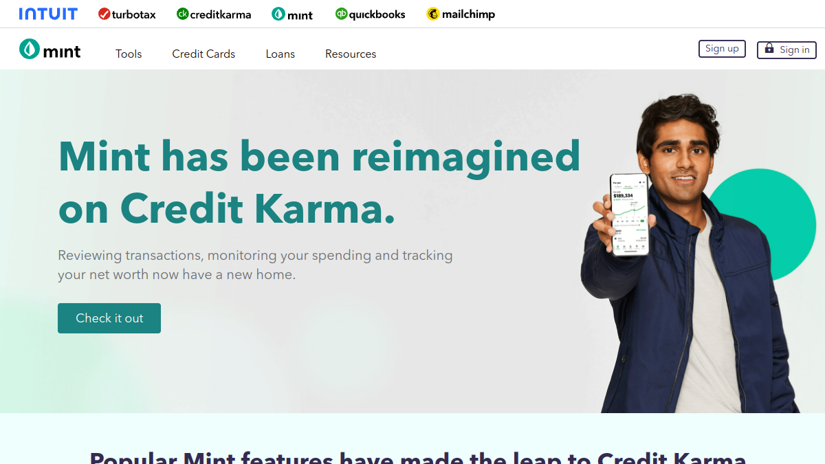Mint AI ana sayfa görünümü