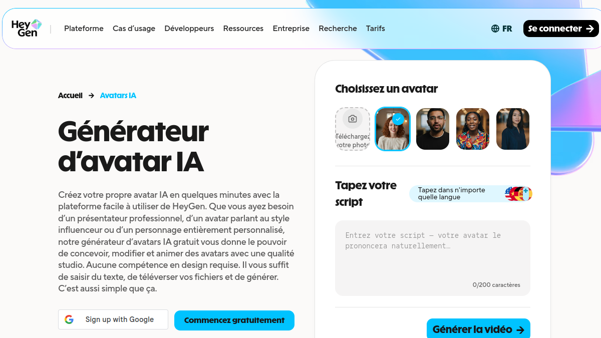 HeyGen, generator Of AI avatars realistic and speaking