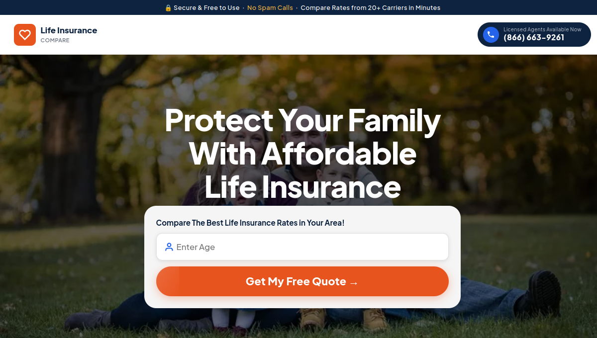 Life Insurance Compare website preview