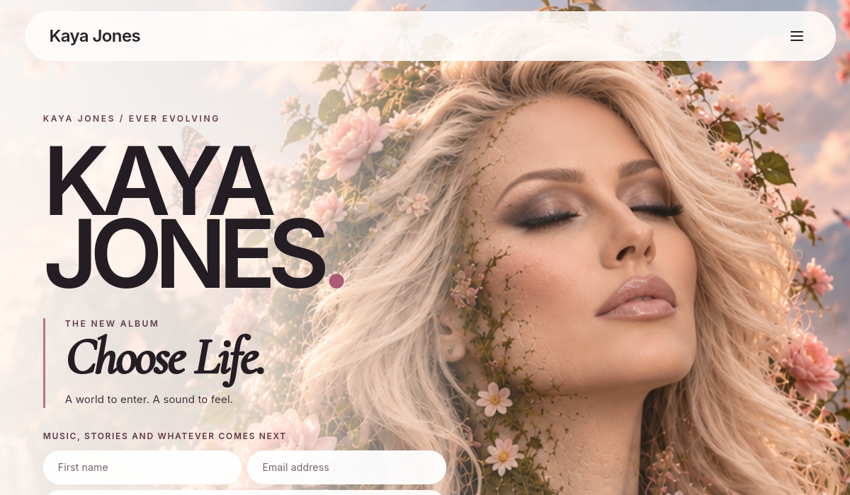 Kaya Jones website