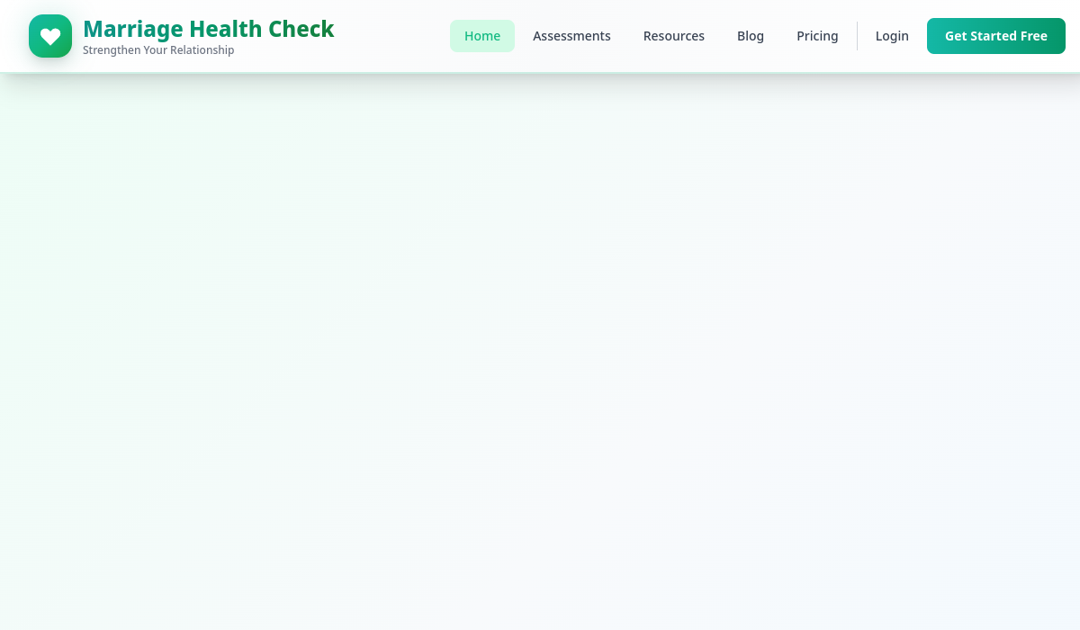 Marriage Health Check screenshot