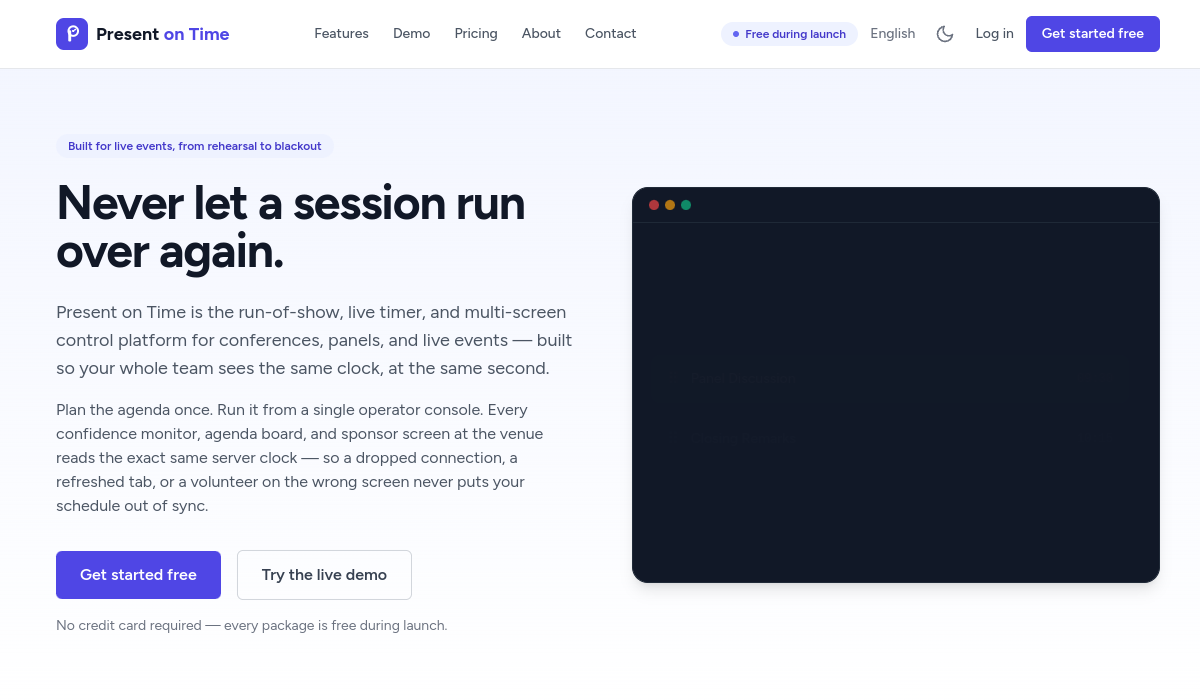 Present On Time screenshot