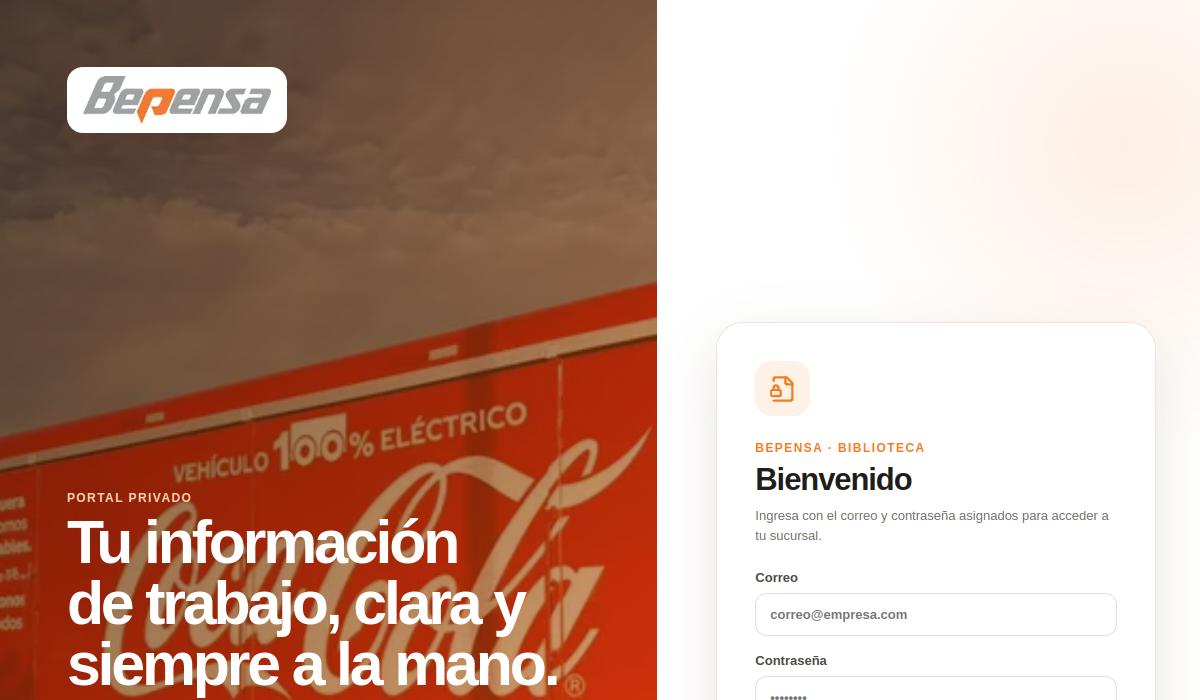 Vista previa de Bepensa Dashboard