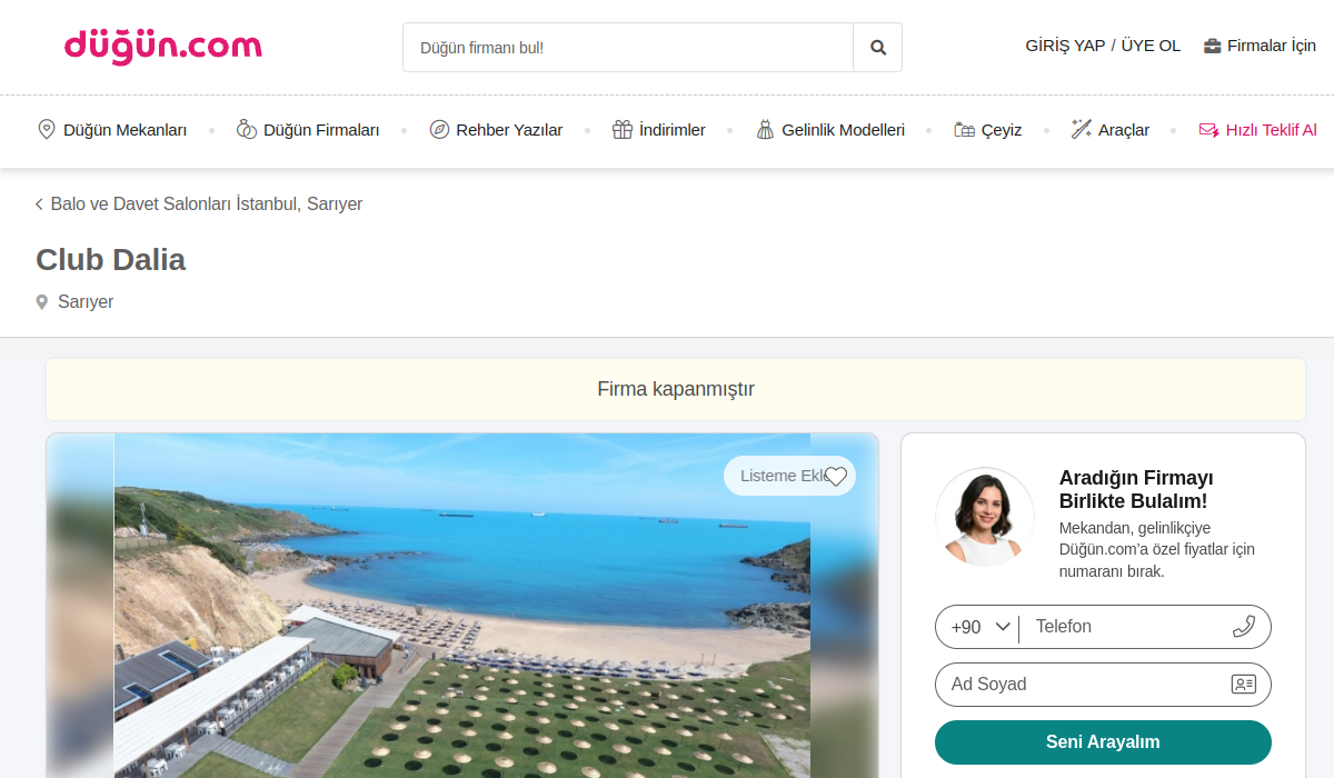 Dalia Beach Club Kilyos استانبول