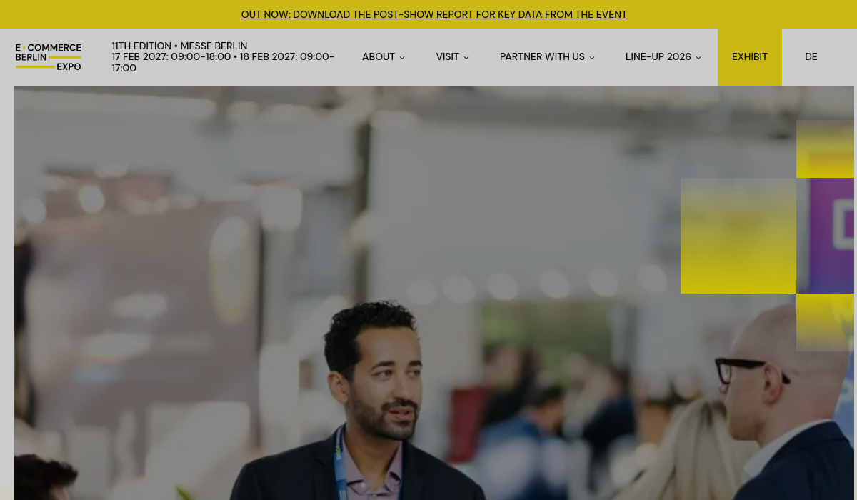 eCommerce Berlin Expo 2026 website screenshot