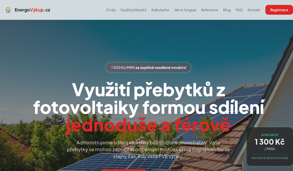 Náhled webu EnergoVýkup.cz