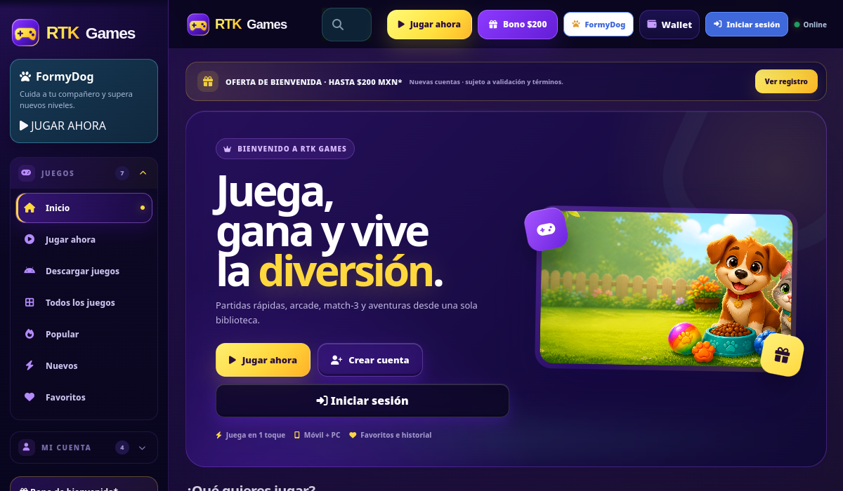 Vista previa de Routicket Games