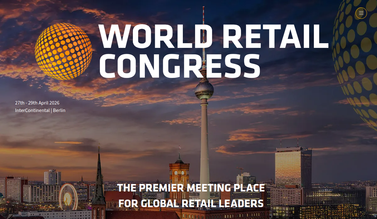 World Retail Congress 2026 website screenshot