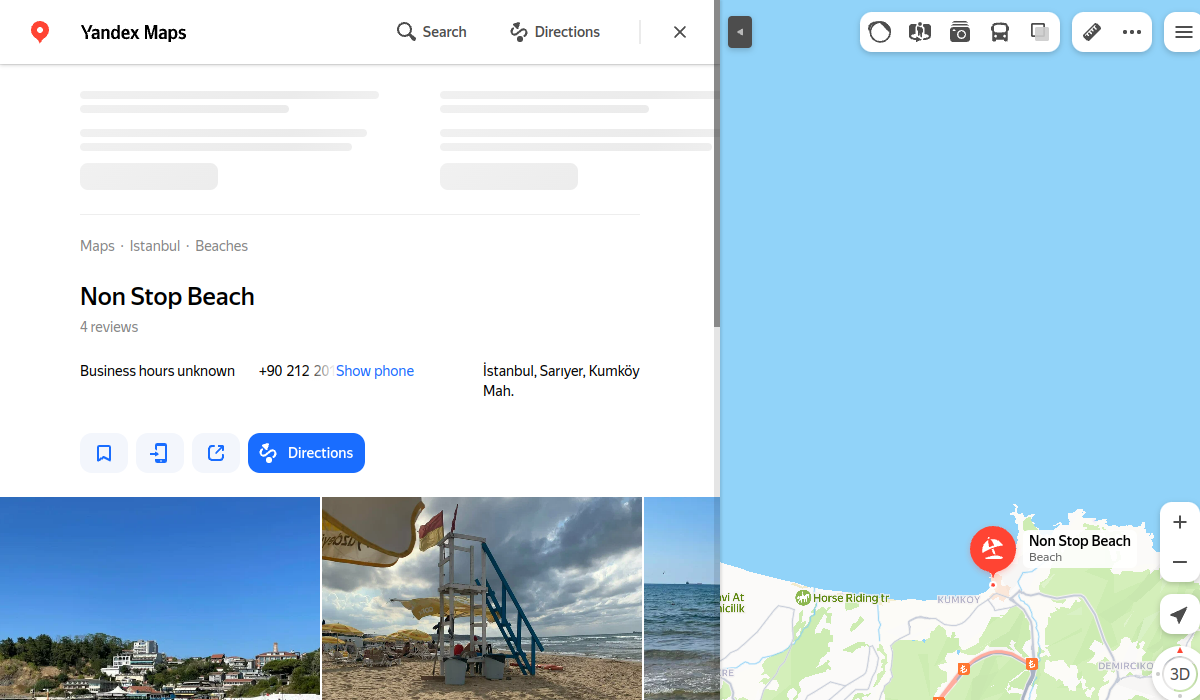 Non Stop Beach Kilyos استانبول