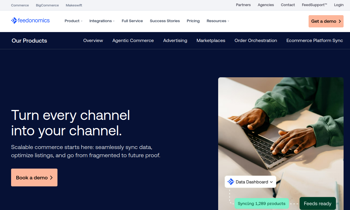 Feedonomics product interface or official product page