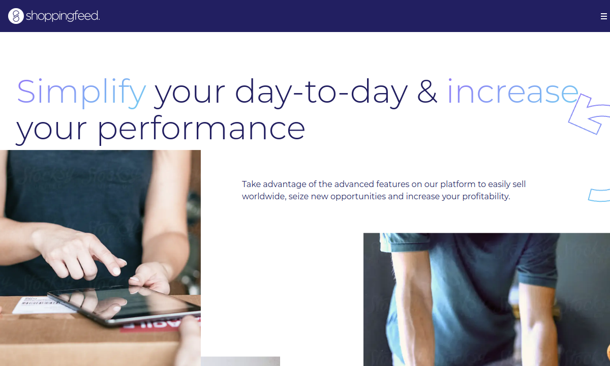 Centric Shoppingfeed product interface or official product page