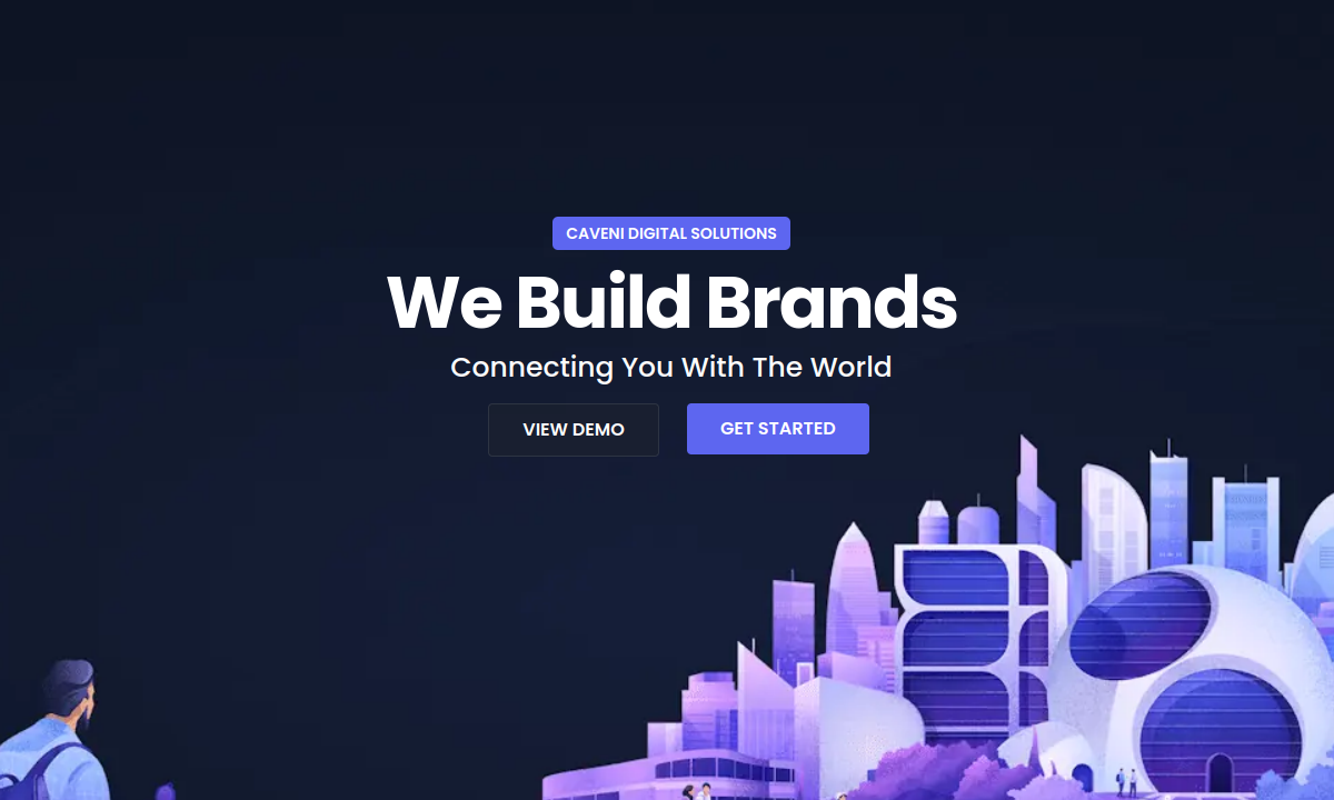 Caveni Digital Solutions website preview