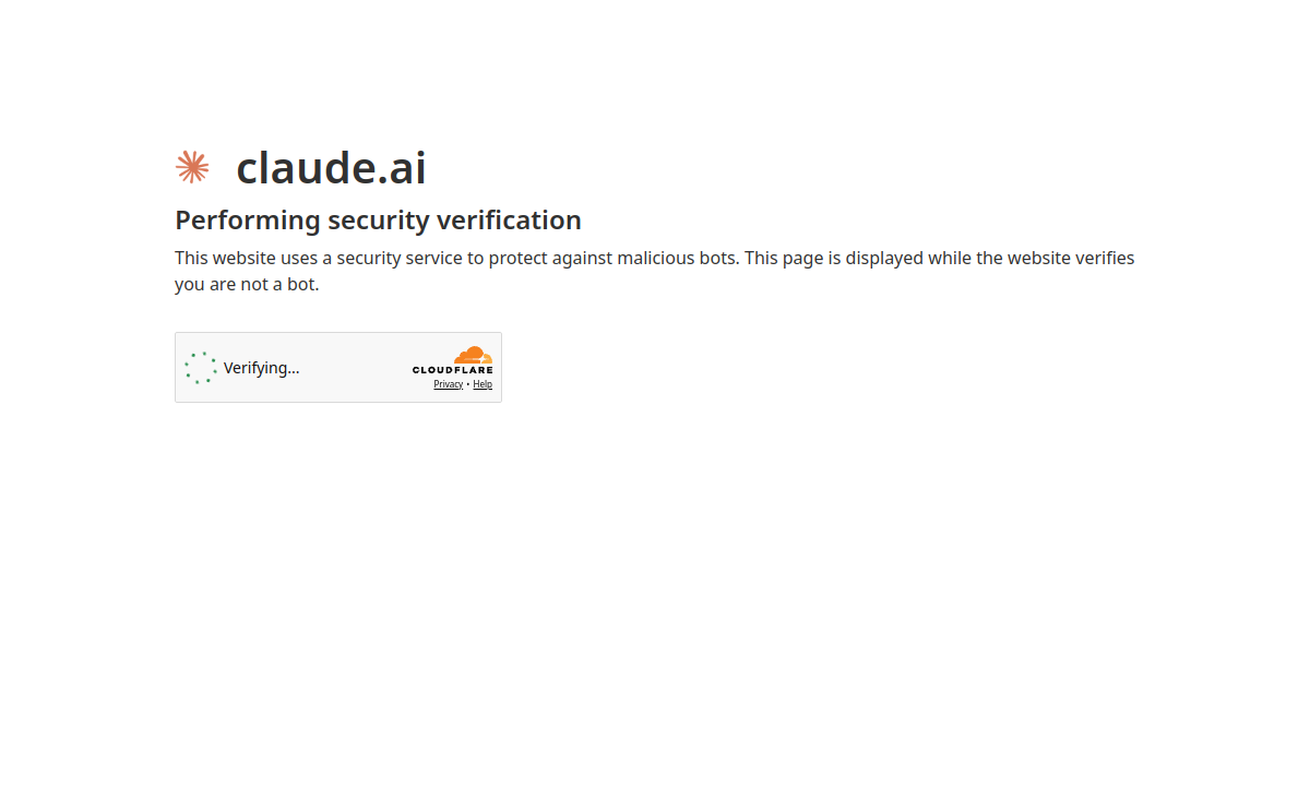 Screenshot di Claude