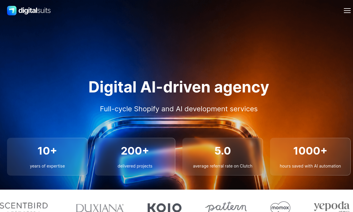 DigitalSuits website preview