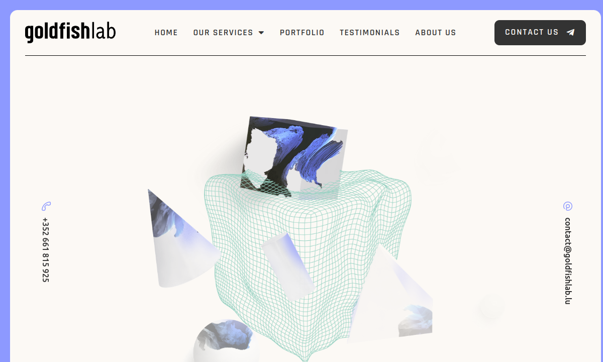 GoldfishLab website preview