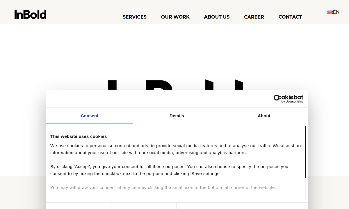 InBold website preview