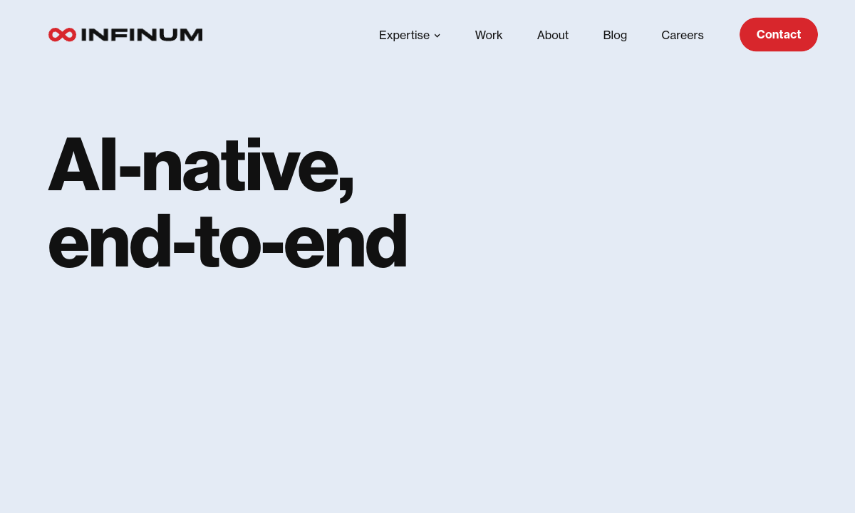 Infinum website preview