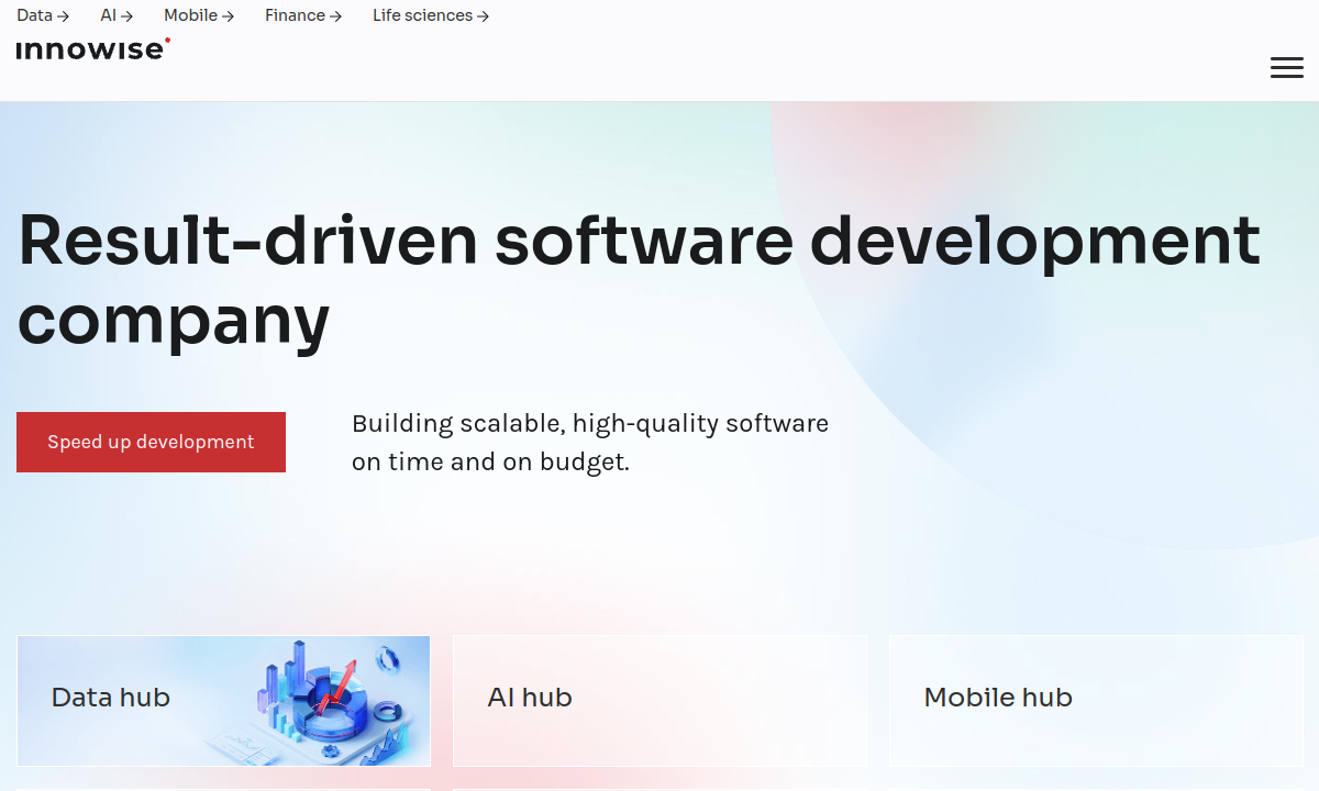 Innowise Group website preview