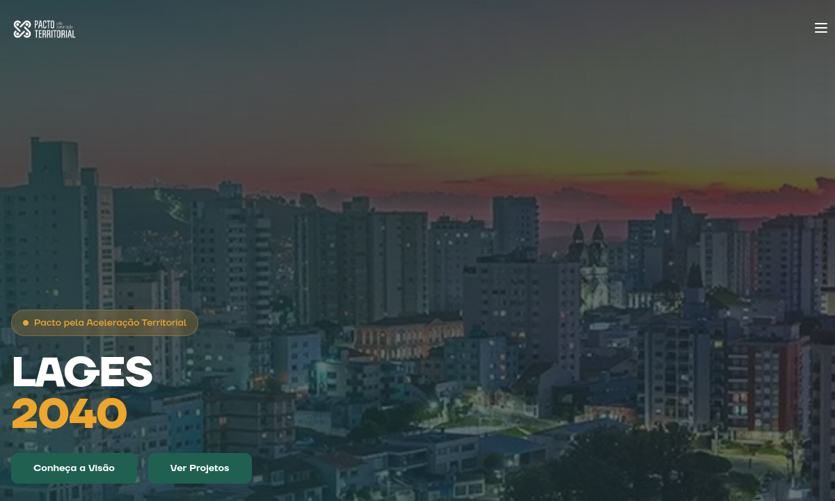 Preview de Lages 2040 — Pacto Territorial