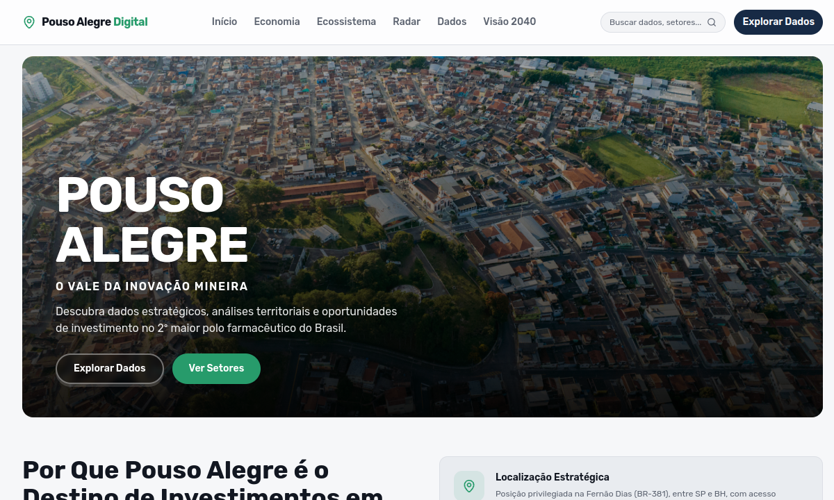 Preview de Pouso Alegre Insights