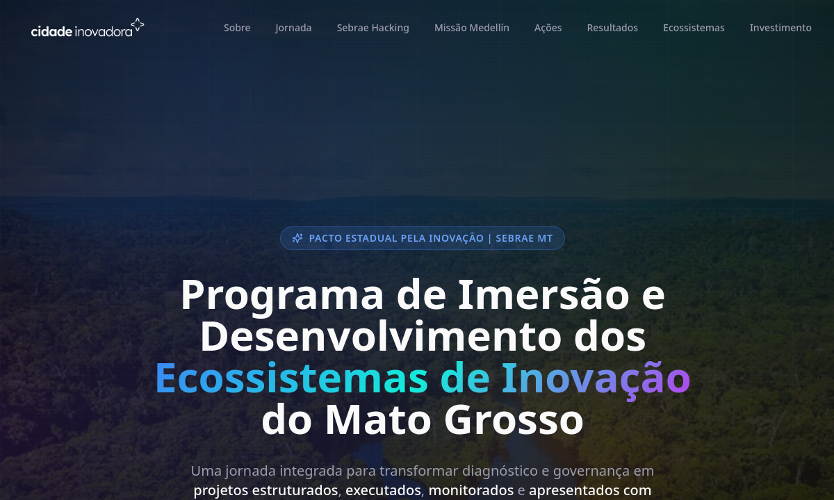 Preview de Programa de Imersão e Desenvolvimento MT