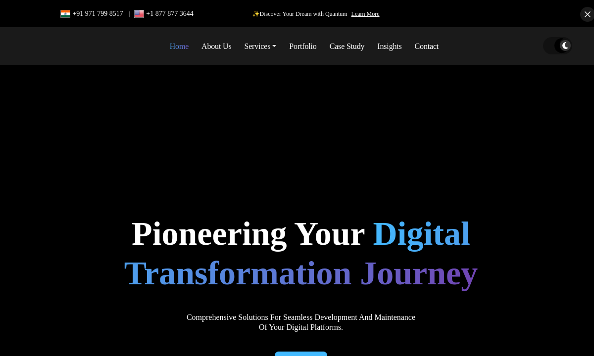 Quantum IT Innovation website preview
