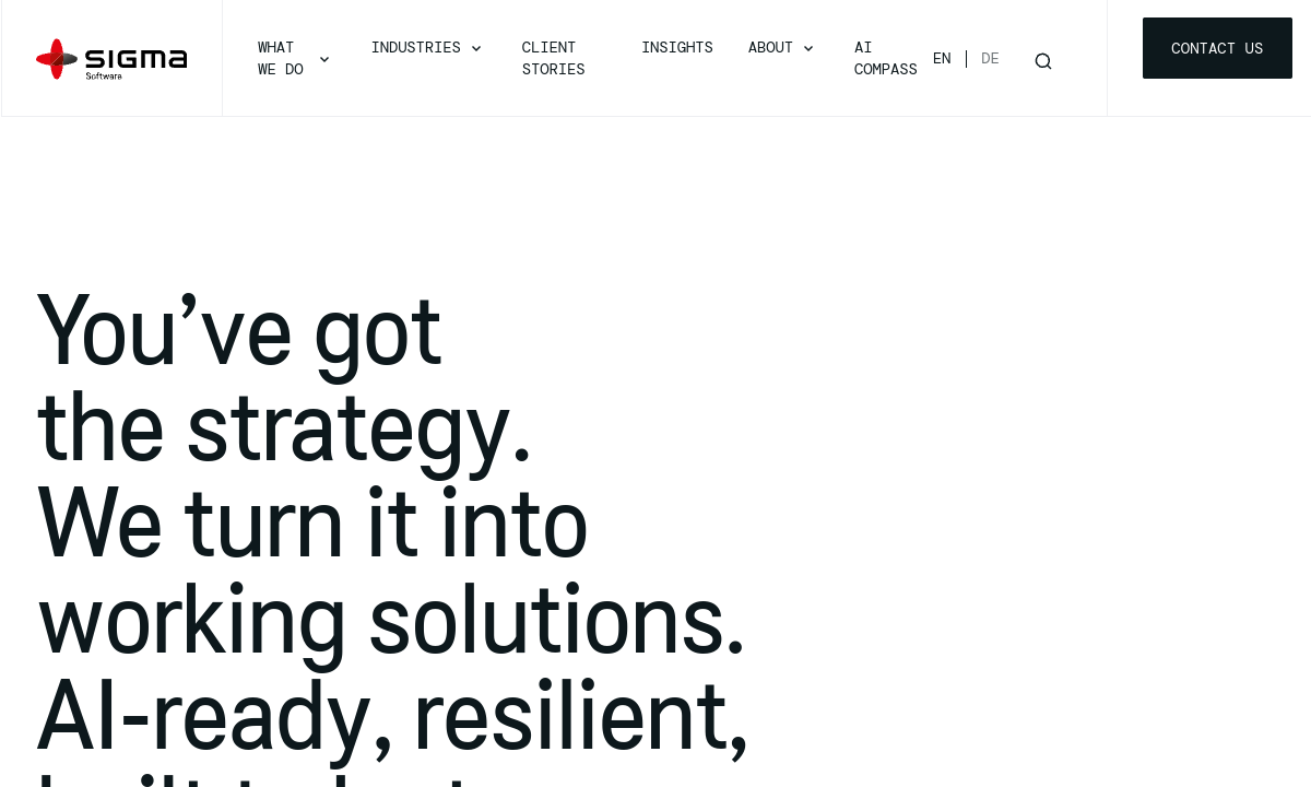 Sigma Software website preview