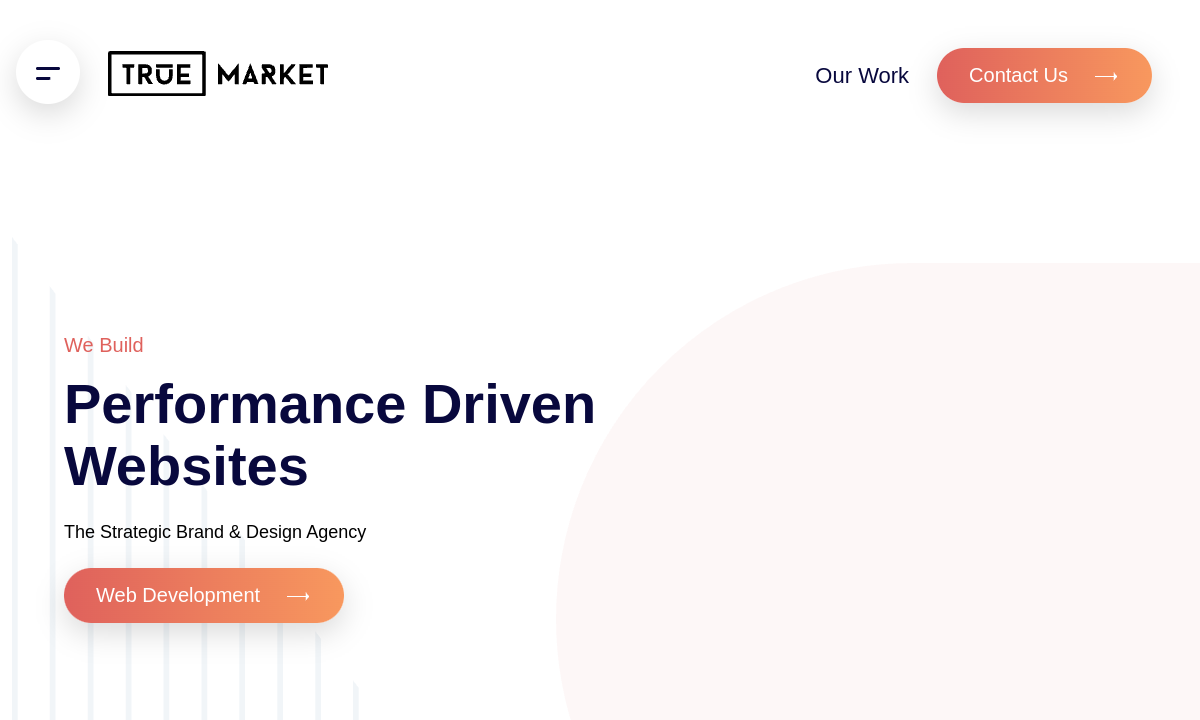 True Market website preview