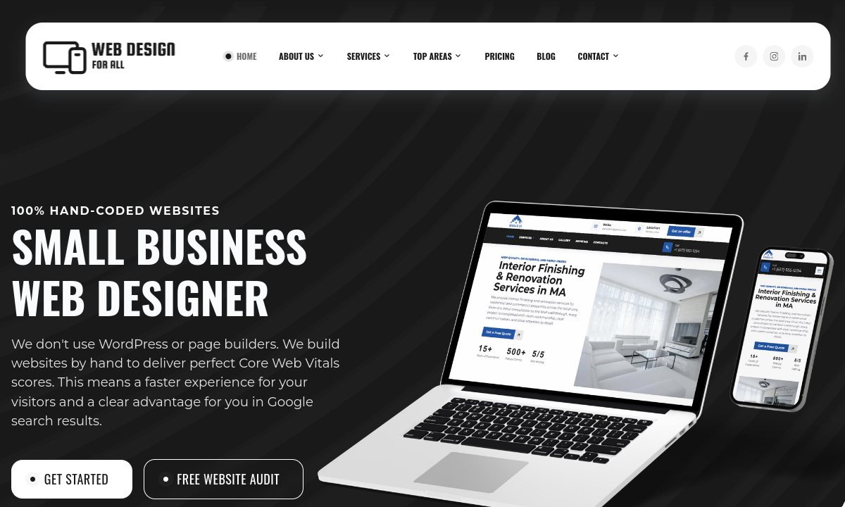 Web Design ForAll website preview
