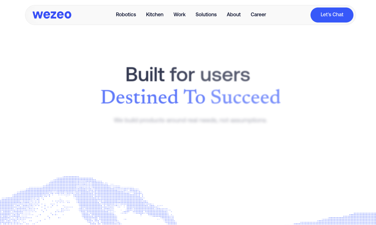 WEZEO website preview