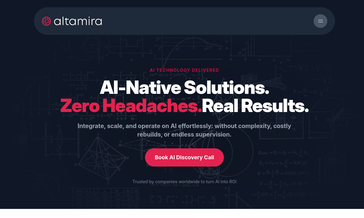 Altamira website preview