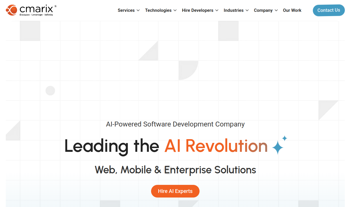 Cmarix website preview