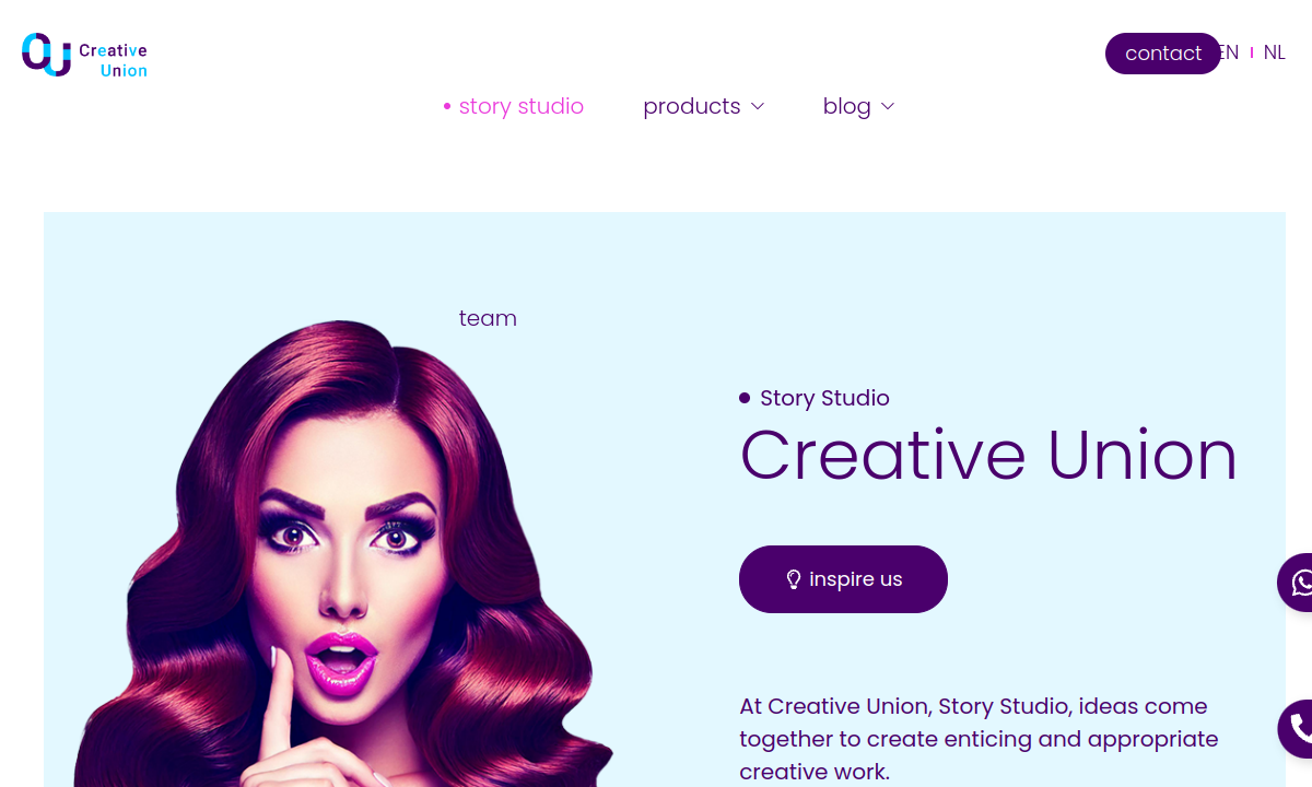 Creative Union website preview