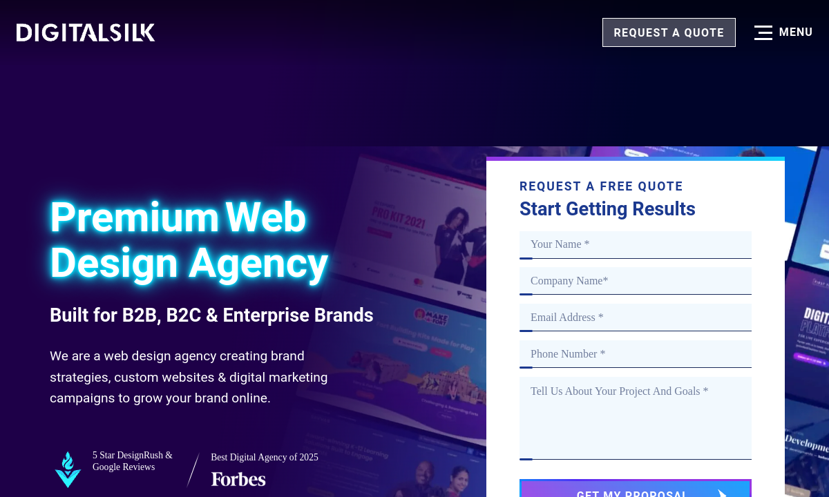 Digital Silk website preview