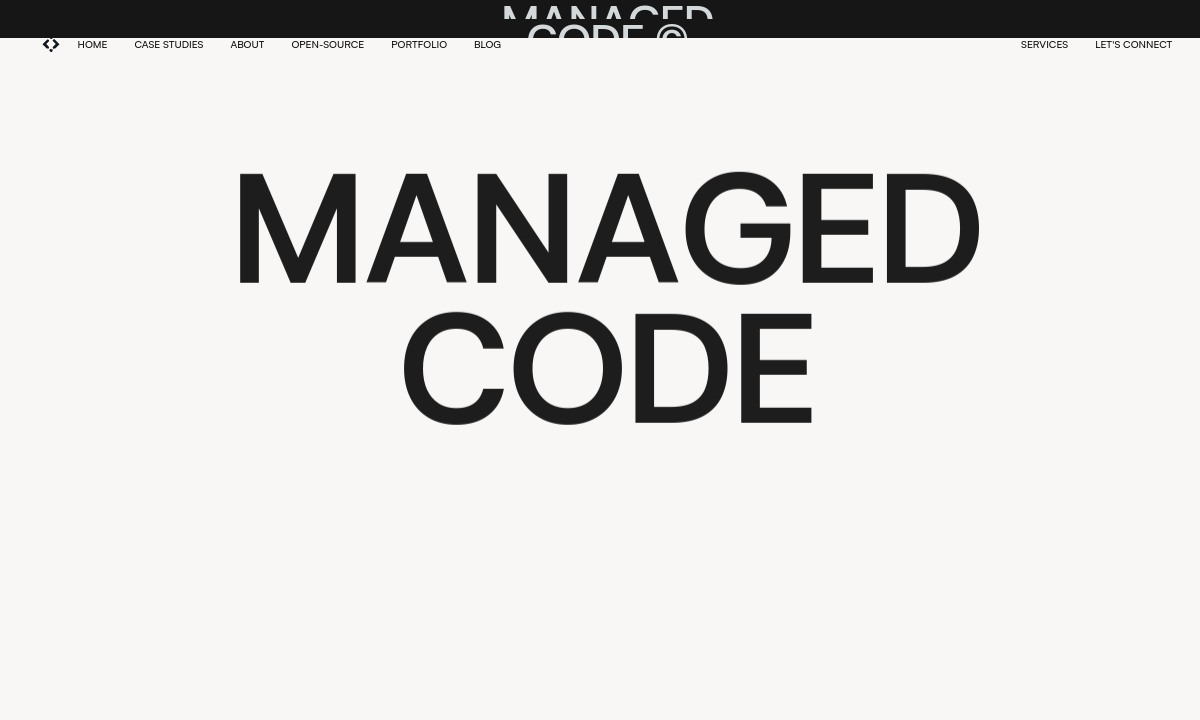 Managed Code website preview
