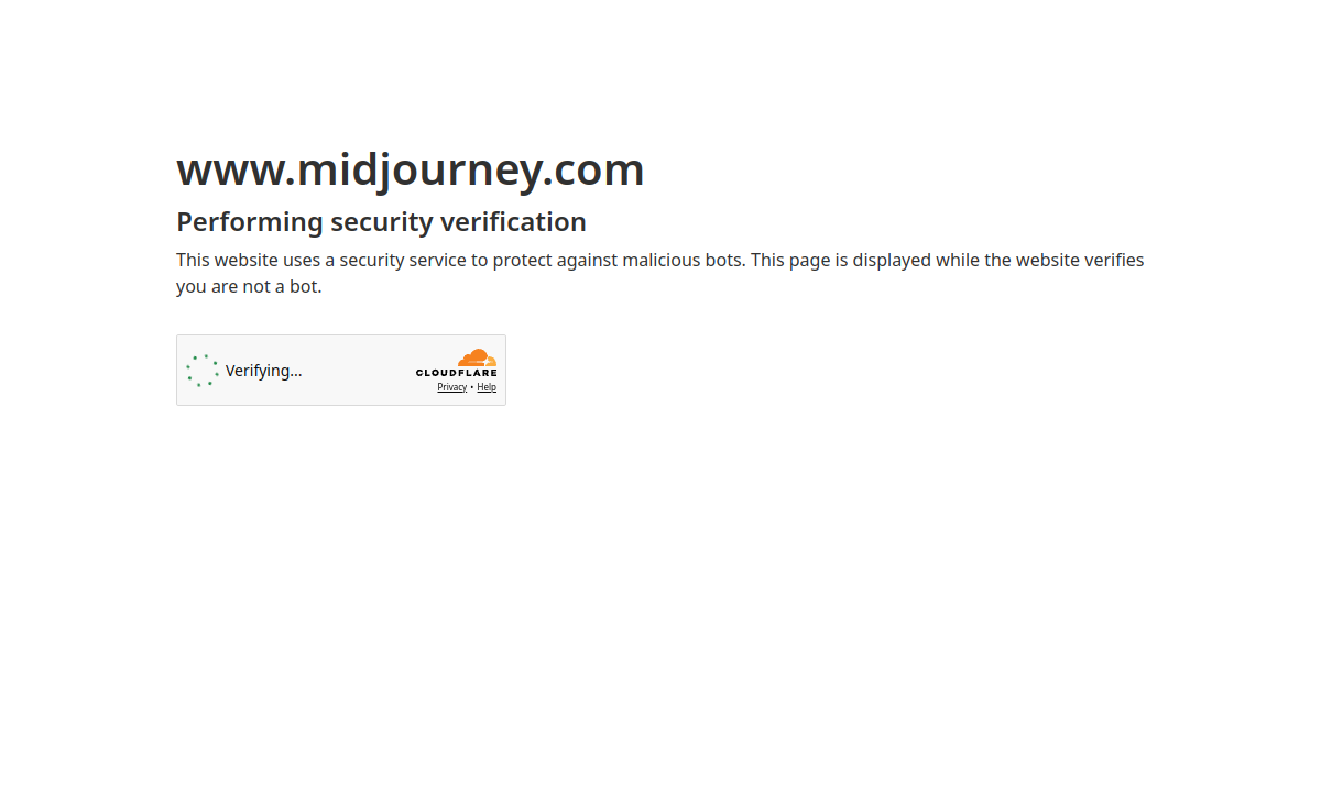 Screenshot di Midjourney