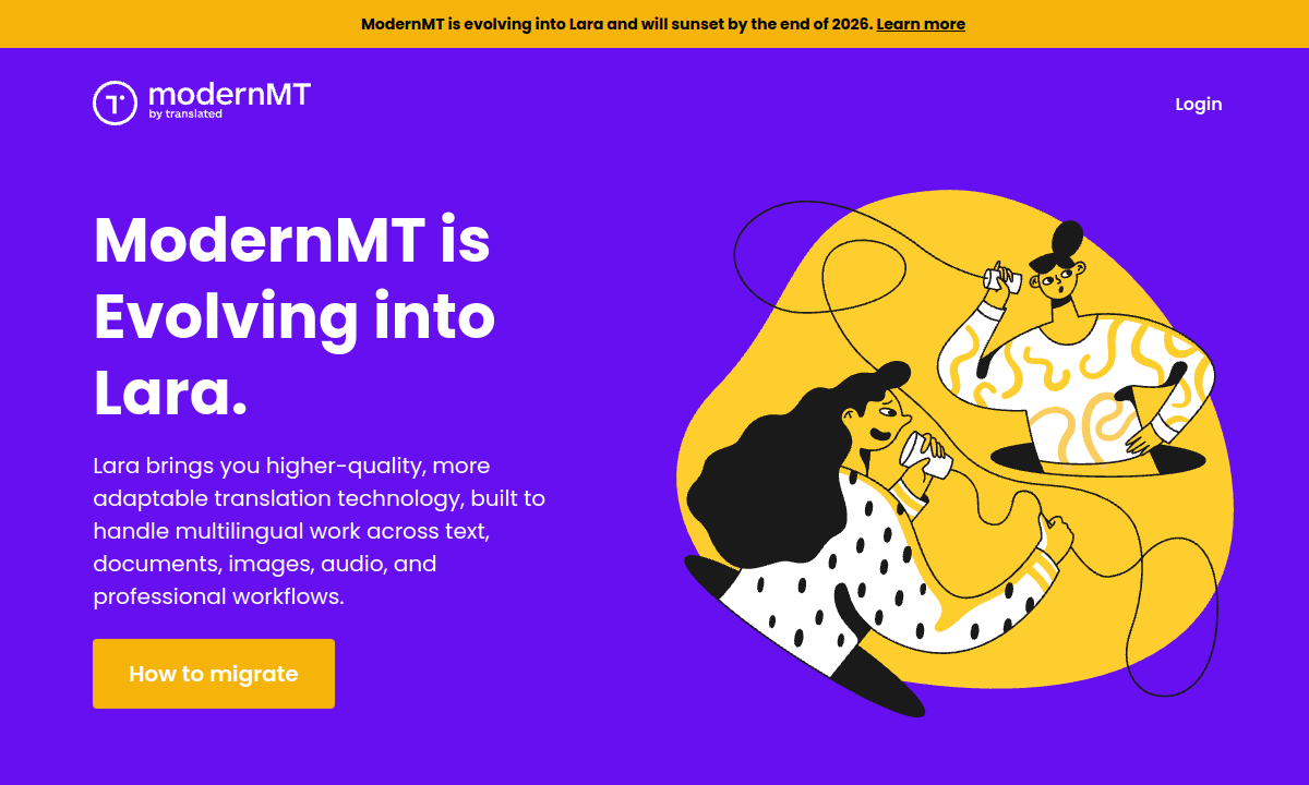 Screenshot di ModernMT