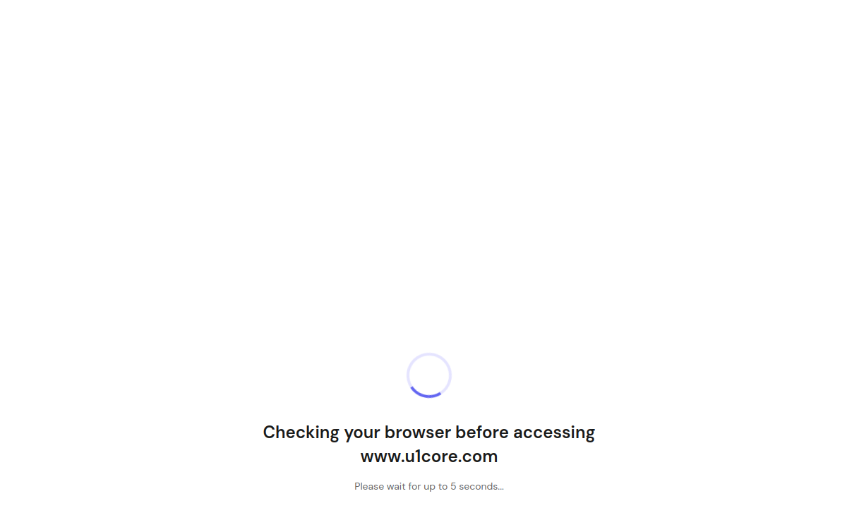 U1CORE website preview