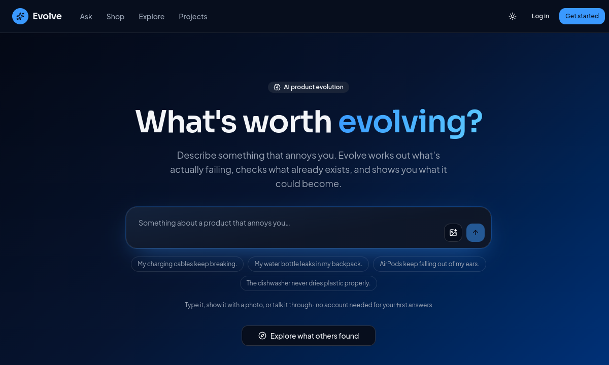 Evolve screenshot