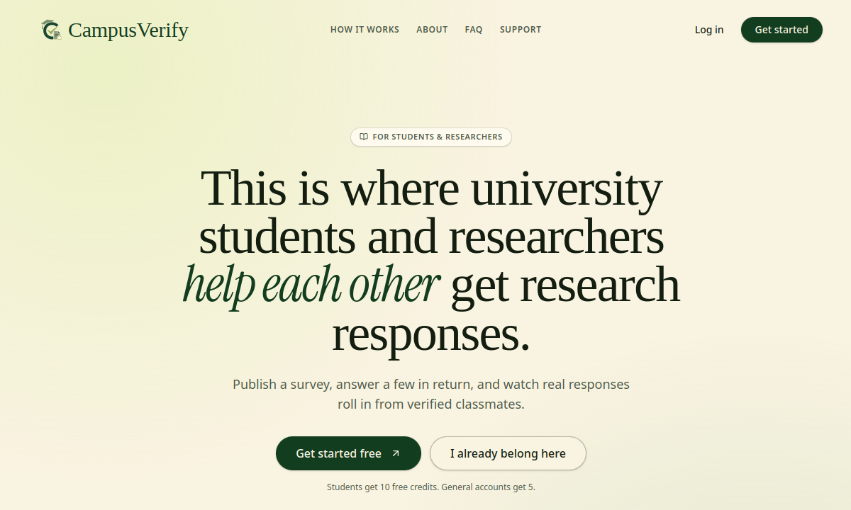 CampusVerify screenshot
