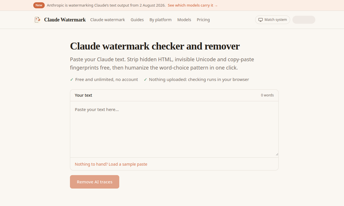 Claude Watermark Checker screenshot