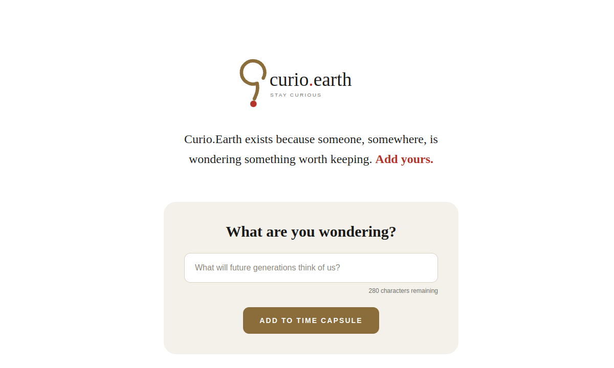 curio.earth screenshot